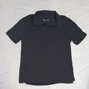 Under Armour Charcoal Striped Polo Shirt